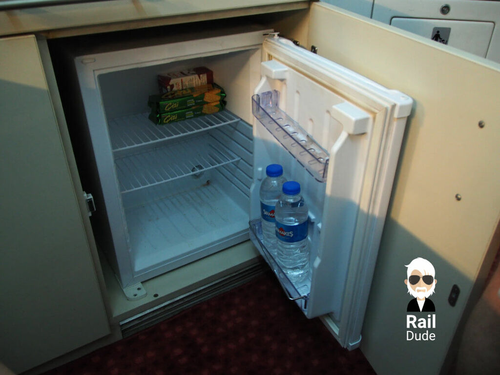 Refrigerator with small snack (included in the price)